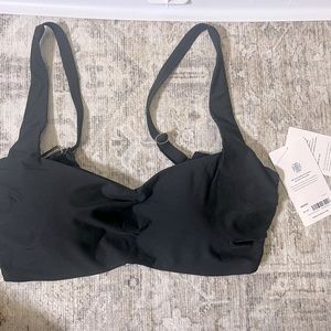 Athleta never worn square neck bikini top, black, 40D/DD